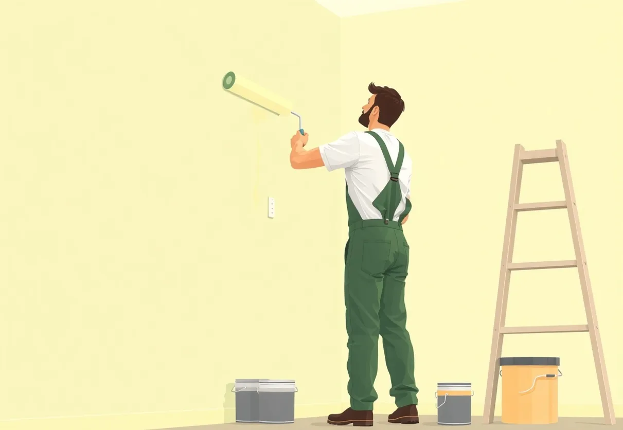 Peintre Voreppe 38340 en intervention sur un chantier